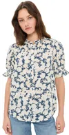 Apiece Apart Los Altos Top Alina Floral Cream