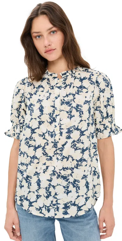 Apiece Apart Los Altos Top Alina Floral Cream