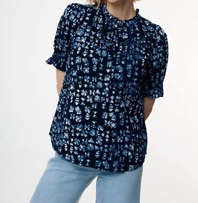 Apiece Apart Los Altos Top In Batik Geo Indigo In Multi