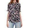 Apiece Apart Los Altos Top In Garden Floral Midnight In Black
