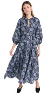 Apiece Apart Luminile Tier Maxi Dress Heritage Sky In Heritage Sky