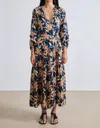 Apiece Apart Luminile Tiered Floral-print Maxi Dress In Multi