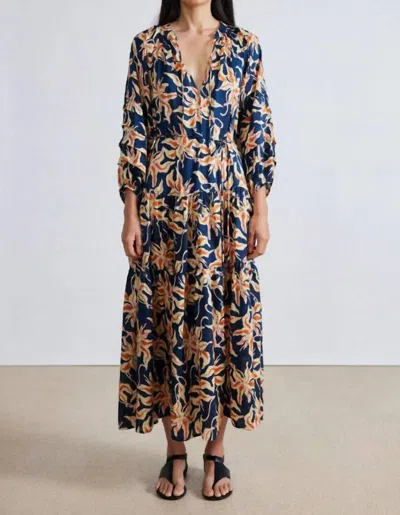 Apiece Apart Luminile Tier Maxi Dress In Naturaleza Flora In Multi