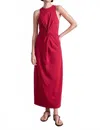 Apiece Apart Magna Twisted Tank Dress In Rumba Red In Red