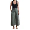 Apiece Apart Cropped Cybil Trouser In Thyme In Green