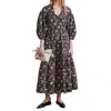 Apiece Apart Marias Dress In Multi In Black