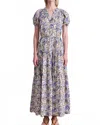 Apiece Apart Mazza Maxi Dress In Batik Floral Cream In Multi