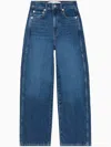 Apiece Apart Merida Cropped Straight-leg Denim Jeans In Blue
