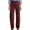 Apiece Apart Meridian Corduroy Pant In Chocolate In Red