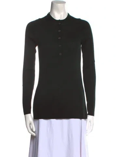 Pre-owned Apiece Apart Merino Wool Crew Neck Sweater In Black