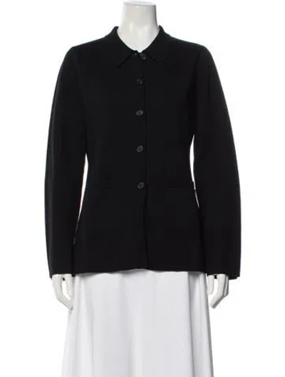Pre-owned Apiece Apart Merino Wool Crew Neck Sweater In Black