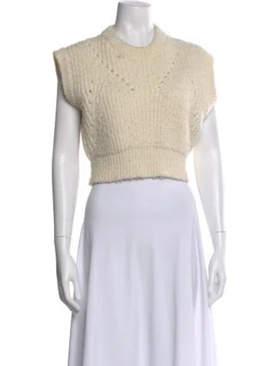 Pre-owned Apiece Apart Merino Wool Crew Neck Sweater In Neutral