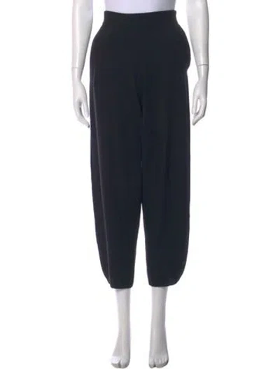 Pre-owned Apiece Apart Merino Wool Straight Leg Pants In Black