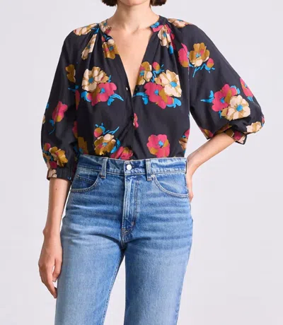 Apiece Apart Messina Top In Floating Floral In Multi