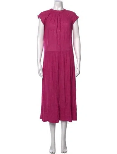 Pre-owned Apiece Apart Midi Length Dress In Pink