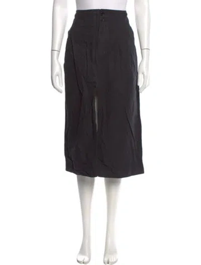 Pre-owned Apiece Apart Midi Length Skirt In Black