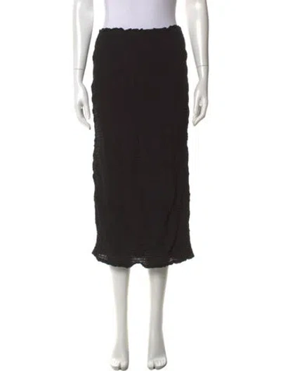 Pre-owned Apiece Apart Midi Length Skirt In Black