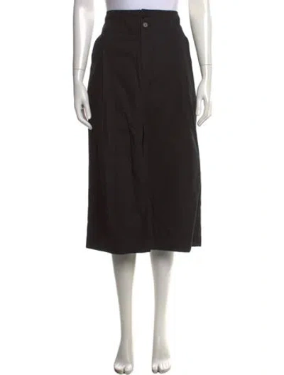 Pre-owned Apiece Apart Midi Length Skirt In Black
