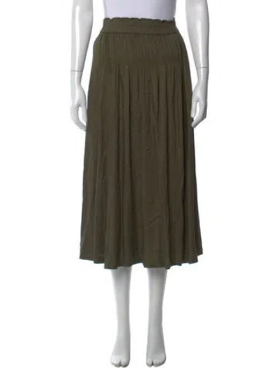 Pre-owned Apiece Apart Midi Length Skirt In Green