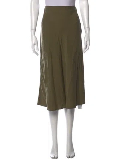 Pre-owned Apiece Apart Midi Length Skirt In Green