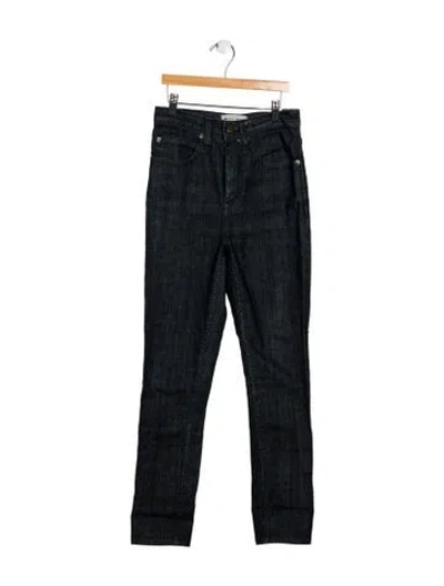 Pre-owned Apiece Apart Mid-rise Skinny Leg Jeans In Blue