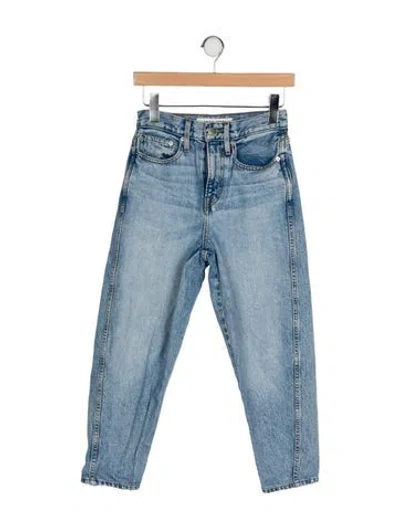 Pre-owned Apiece Apart Mid-rise Straight Leg Jeans In Blue