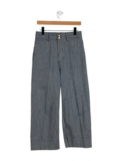 Pre-owned Apiece Apart Mid-rise Straight Leg Jeans In Blue