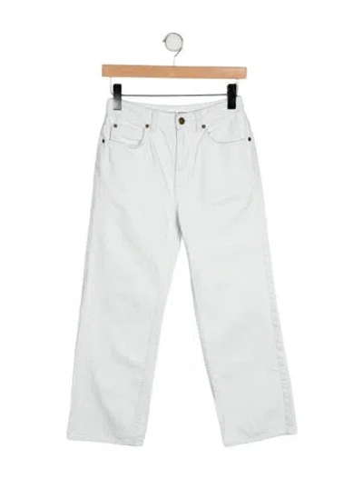 Pre-owned Apiece Apart Mid-rise Straight Leg Jeans In Green