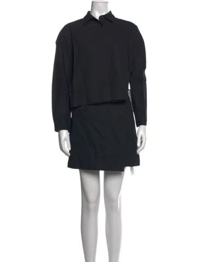 Pre-owned Apiece Apart Mini Dress In Black