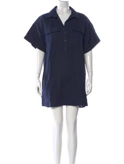 Pre-owned Apiece Apart Mini Dress In Blue