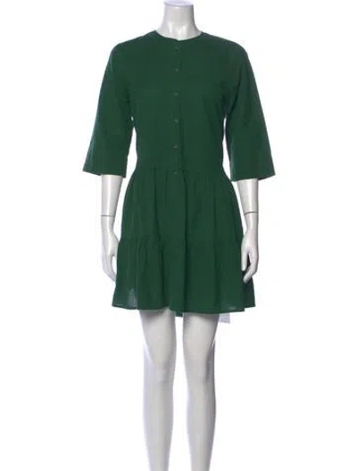 Pre-owned Apiece Apart Mini Dress In Green