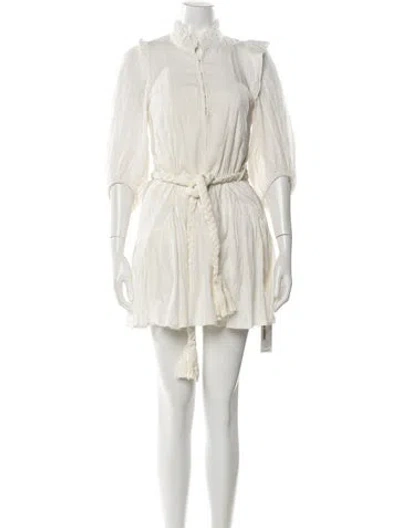 Pre-owned Apiece Apart Mini Dress In Neutral