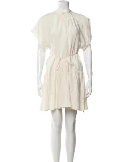 Pre-owned Apiece Apart Mini Dress In Neutral