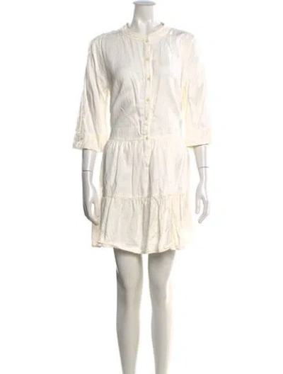 Pre-owned Apiece Apart Mini Dress In Neutral