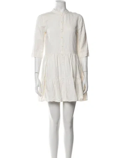 Pre-owned Apiece Apart Mini Dress In Neutrals