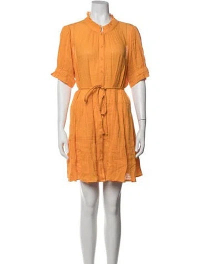 Pre-owned Apiece Apart Mini Dress In Orange