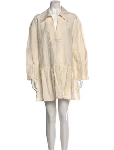 Pre-owned Apiece Apart Mini Dress W/ Tags In Neutral