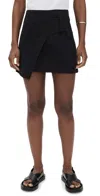 Apiece Apart Mini Lahiri Skirt Black In Black
