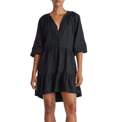 Apiece Apart Mini Mitte Dress In Black