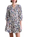 Apiece Apart Mitte Mini Dress In Garden Floral Cream In Multi