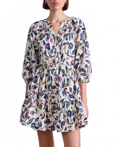 Apiece Apart Mitte Mini Dress In Garden Floral Cream In Multi