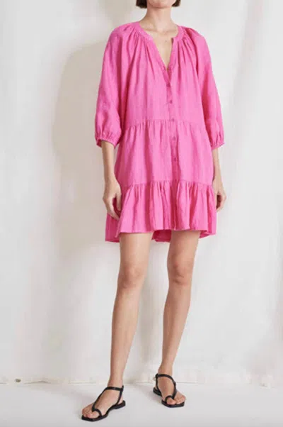 Apiece Apart Mini Mitte Dress In India Pink