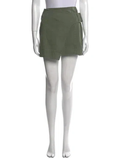 Pre-owned Apiece Apart Mini Skirt In Green