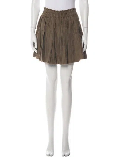 Pre-owned Apiece Apart Mini Skirt In Green