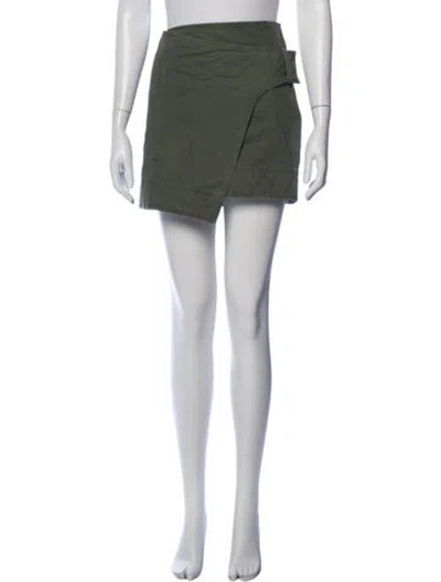 Pre-owned Apiece Apart Mini Skirt In Green