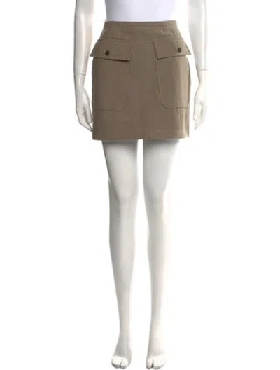 Pre-owned Apiece Apart Mini Skirt In Neutral