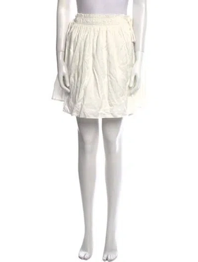 Pre-owned Apiece Apart Mini Skirt In Neutral