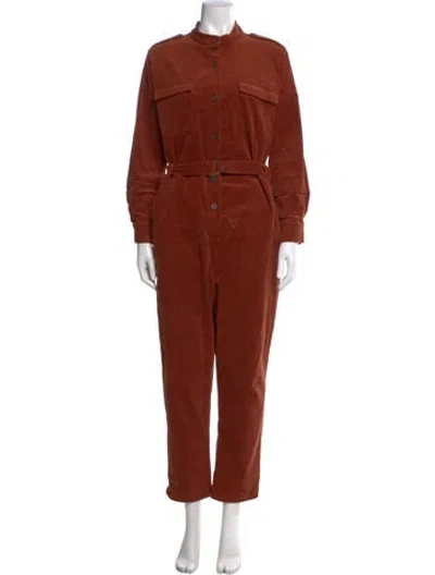 Pre-owned Apiece Apart Mock Neck Jumpsuit In Orange