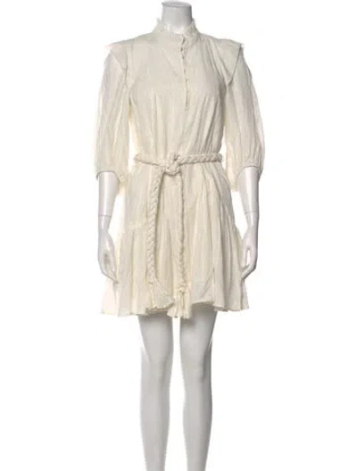 Pre-owned Apiece Apart Mock Neck Mini Dress W/ Tags In Neutral