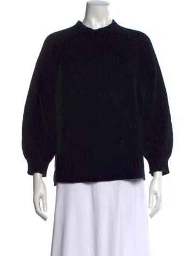 Pre-owned Apiece Apart Mock Neck Sweater In Black